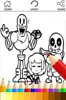 Drawing app for Undertale Sans постер