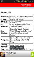 App Advertising Networks capture d'écran 1