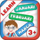 Learn Months Of Year- Kids Fun أيقونة