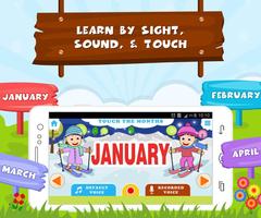 برنامه‌نما Learn Months Of Year- Kids Fun عکس از صفحه