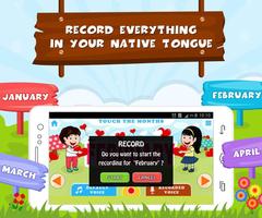 Learn Months Of Year- Kids Fun ảnh chụp màn hình 2