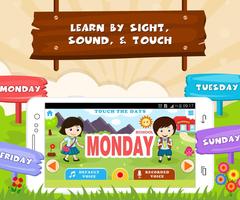 Learn Days Of Week - Kids Fun screenshot 1