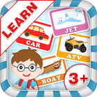 Learn Vehicle Names - Kids Fun icône