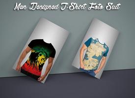 Men Designed T-Shirt Photo Suit syot layar 2