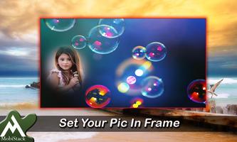 Bubbles Photo Frames Affiche