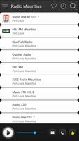 Mauritius Radio FM AM Music captura de pantalla 2