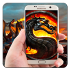 fuego dragón vivo fondo de pantalla icono