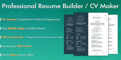 Free Resume Builder – CV Maker پوسٹر