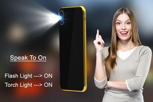 Voice Flashlight – Smart Torch on Speak पोस्टर