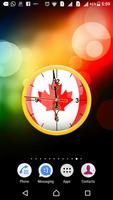 Canada Clock Live Wallpaper постер