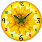 Sunflower Clock LWP Free icon