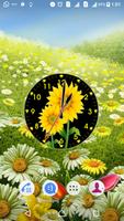 Sunflower Clock LWP Free screenshot 1