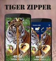 Tiger Zipper Lock Screen syot layar 1