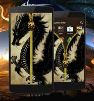 Dragon Zipper Lock Screen syot layar 3