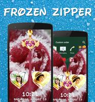 Frozen Zipper Lock Screen imagem de tela 1