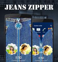 Jeans Zipper Lock Screen Affiche