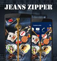Jeans Zipper Lock Screen capture d'écran 2