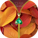 Leaf Zipper Lock Screen APK