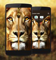 Lion Zipper Lock Screen screenshot 2