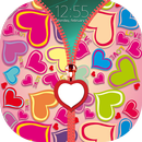 Love Heart Zipper Lock Screen APK