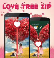 Love Tree Zipper Lock Screen poster