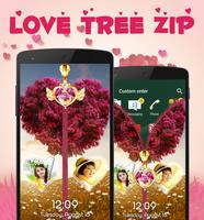 Love Tree Zipper Lock Screen screenshot 1