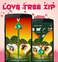 Love Tree Zipper Lock Screen screenshot 2