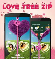 Love Tree Zipper Lock Screen screenshot 3
