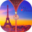 ”Paris Zipper Lock Screen