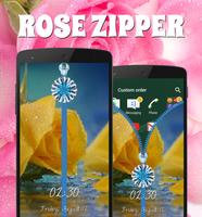 Rose Zipper Lock Screen screenshot 1