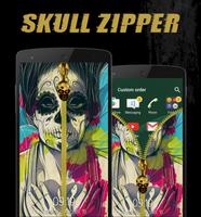 Skull Zipper Lock Screen 스크린샷 3