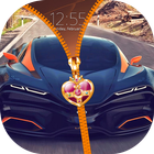 Super Cars Zipper Lock Screen ikon
