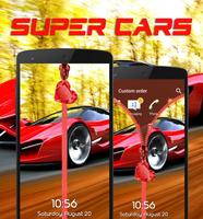 Super Cars Zipper Lock Screen-poster
