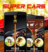 Super Cars Zipper Lock Screen скриншот 3