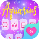 Thème du clavier Aquarius Galaxy pour les filles APK