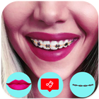 Cute Braces Teeth Editor أيقونة