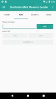 SMS Sender - Envoyé des SMS massifs! capture d'écran 1