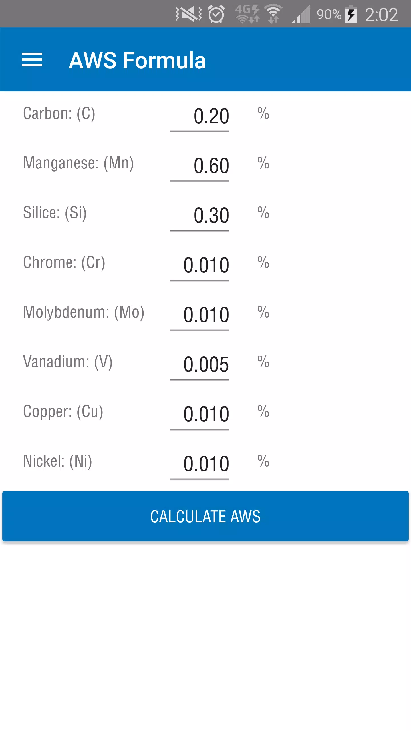 Equivalent Carbon Calculator APK for Android Download