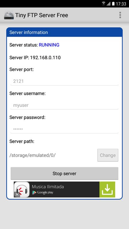 tiny ftp download Tiny ftp server apk download latest version 2. 9. 4 ar. Com. Lrusso.