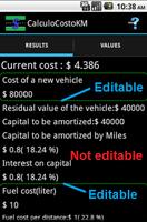 Weigh car use costs@work free screenshot 2