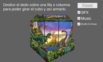 Cubo Mágico de dinosaurios 3d Poster