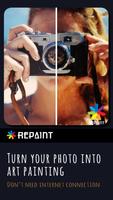 REPAINT, paint photo by finger Affiche