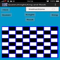 Chess Queen,Rook,Knight and King Problem capture d'écran 1