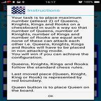 Chess Queen,Rook,Knight and King Problem capture d'écran 3