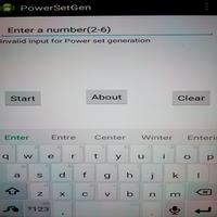 Power Set Generator Affiche