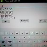 Power Set Generator capture d'écran 3
