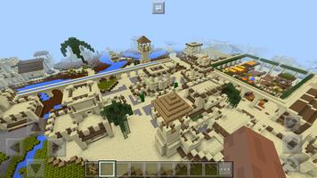 Mapa Arabian Village dla Minecraft plakat