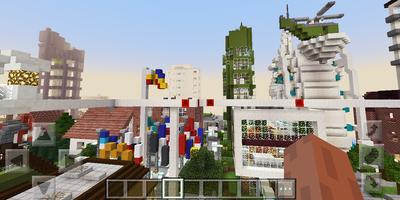 Lexer city. Map for Minecraft Affiche