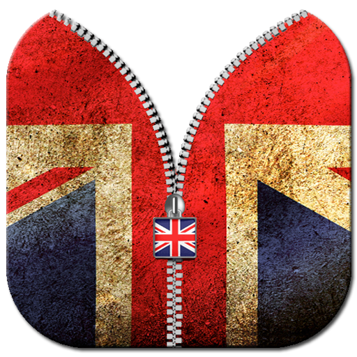 UK Flag Zipper Screen Lock