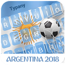 अर्जेंटीना 2018 कीबोर्ड थीम APK